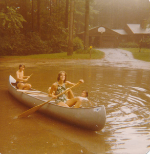 Canoeing in the street