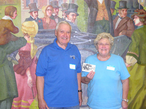 Cynthia Meehan and George Meehan at the Danvers Mass. Memories Road Show