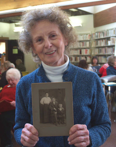 Marilyn Hogeland at the Norwell Mass. Memories Road Show