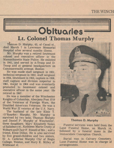 Lt. Colonel Thomas Murphy