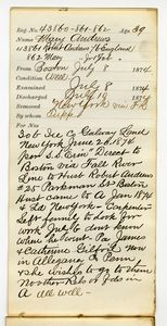 Tewksbury Almshouse Intake Record: Andrews Jr. , Mary