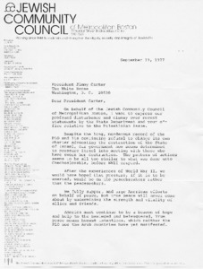 Letter to President Jimmy Carter from Leo Dunn