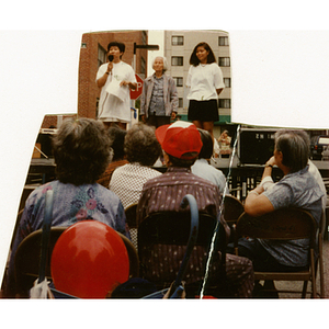 Speaker at Recreation Day fair