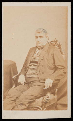 Studio portrait of Uncle Eben Barker, Boston, Mass., undated