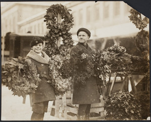 Christmas wreaths, Faneuil Hall Market