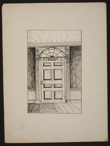 Early New England Interiors. [Nichols House, now Pierce-Nichols House, front door.]