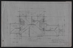 Roof Plan, Drawings of House for Mrs. Talbot C. Chase, Brookline, Mass., Oct. 7, 1929