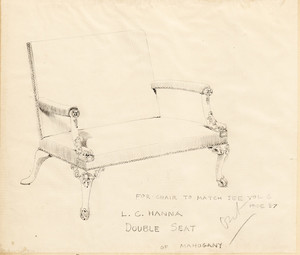 "Double Seat of Mahogany"