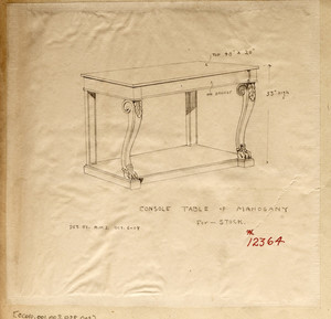 "Console Table of Mahogany"