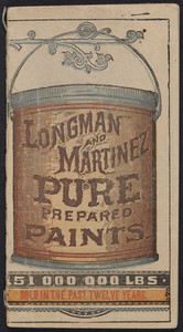 Memoranda, Longman and Martinez, pure prepared paints, New York, New York, undated