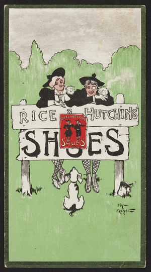 Trade card for Rice & Hutchins, shoes, Boston, Mass., undated