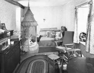 Interior view of dining room study, Spencer-Peirce-Little House, Newbury, Mass.
