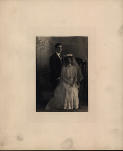 Wedding portrait of Mr. and Mrs. Karekin M. Yazujian