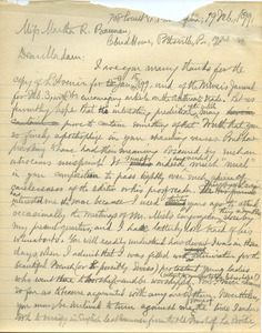 Letter from Benjamin Smith Lyman to Martha R. Bannan