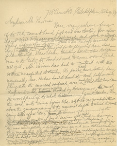 Letter from Benjamin Smith Lyman to Bruce Thorne