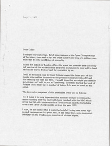 Letter from Mark H. McCormack to Colin MacLaine