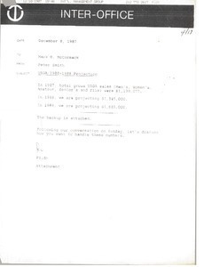 Memorandum from Peter Smith to Mark H. McCormack