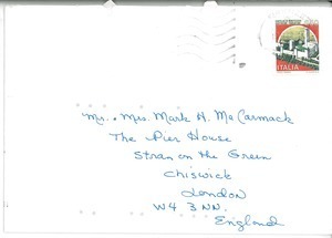 Letter from Riccardo M. Falchini to Mark H. McCormack
