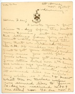 Letter from Ruth Nash to Herman B. Nash