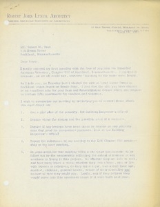 Letter from Robert M. Reis to Marty