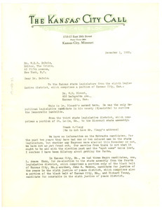 Letter from Roy Wilkins to W. E. B. Du Bois