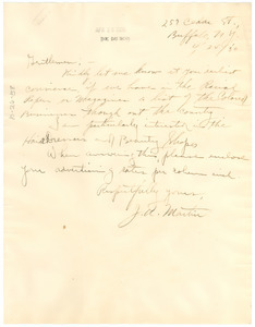 Letter from J. A. Martin to The Crisis