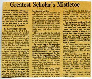 Greatest scholar's mistletoe