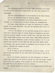 Sixth annual report of the National Association for the Advancement of Colored People [fragment]