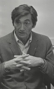 Howard Zinn at tenure protest meeting for Edgar Bottome