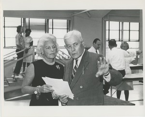 Mrs. H. Lawrence Bogert, Jr. and unidentified man