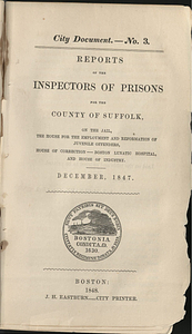 Reports of the Inspectors of Prisons for the County of Suffolk