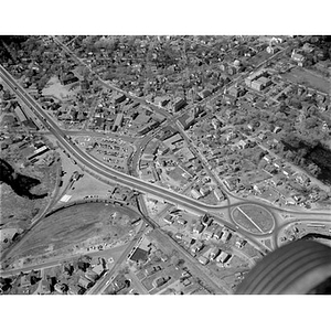 Dedham Square area for traffic survey, Mr. Loring Reed, Dedham, MA