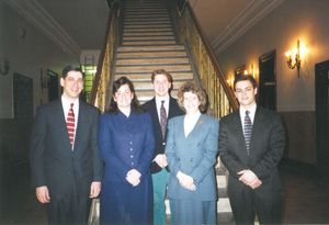 Suffolk University Law Students at the N.E. Regional Competition in Buffalo, NY, 1996