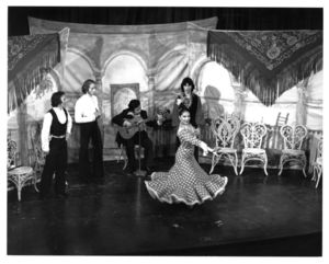 A Boston Flamenco Ballet performance sponsored by Suffolk University's Modern Language Club, 1977