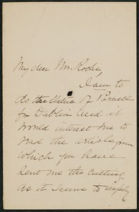 Letter, June 20, 1901, Augustus Saint Gaudens to James Jeffrey Roche
