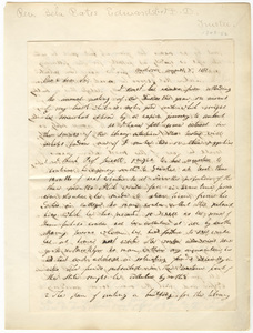 Bela Bates Edwards letter to Edward Hitchcock, 1851 August 8