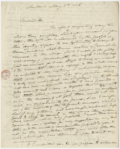 Edward Hitchcock letter to Governor William L. Marcy, 1836 May 4
