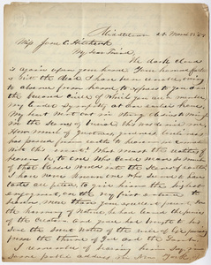 Letter from unidentified correspondent to Jane Hitchcock Putnam, 1864 March 25