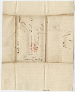 Benjamin Silliman letter to Edward Hitchcock, 1822 November 25