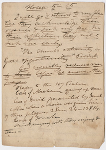 Edward Hitchcock sermon notes, 1833 February 7