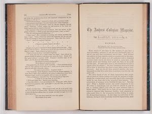The Amherst collegiate magazine, 1854 July