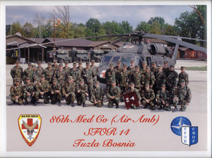 86th Medical Company (Air Ambulance) SFOR14, Tuzla, Bosnia