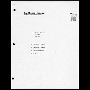 Meeting materials for May 1993