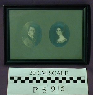 Miniature portraits of Stephen Clarendon Phillips and Jane Appleton Peele Phillips
