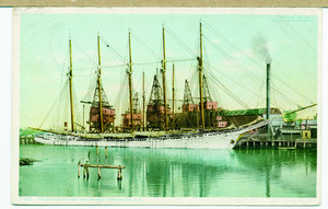 Five masted schooner "Paul Palmer," Portsmouth, N.H.