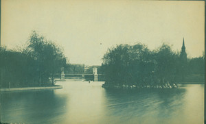 Bridge and lagoon, Public Garden, Boston, Mass., undated