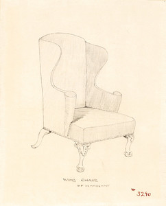 "Wing Chair of Mahogany"