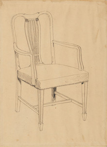 Neoclassical-style Arm Chair