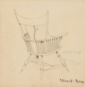 "Wood-Arm Chair"