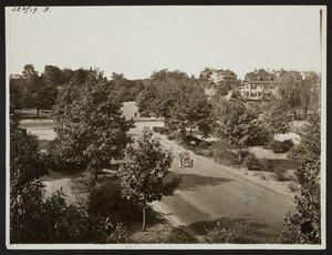 Arborway looking west from Forest Hills Station, Jamaica Plain, Mass., undated